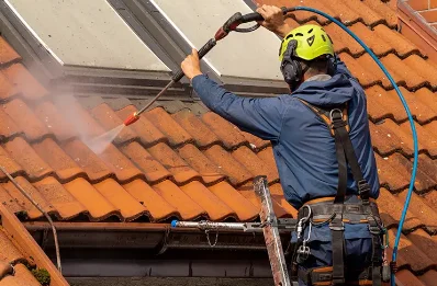Démoussage et hydrofuge de toiture à Valgorge